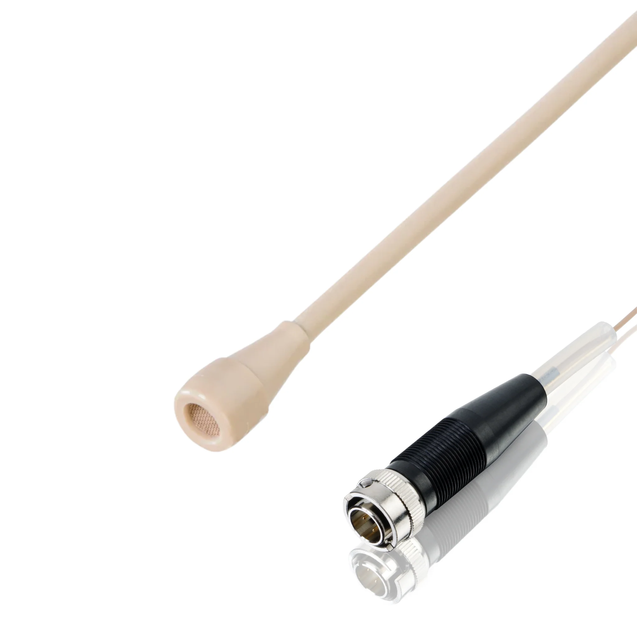 Countryman B3 (round) microphone wired for Sony WRT822 with HiRose, light beige, 10dB attenuation