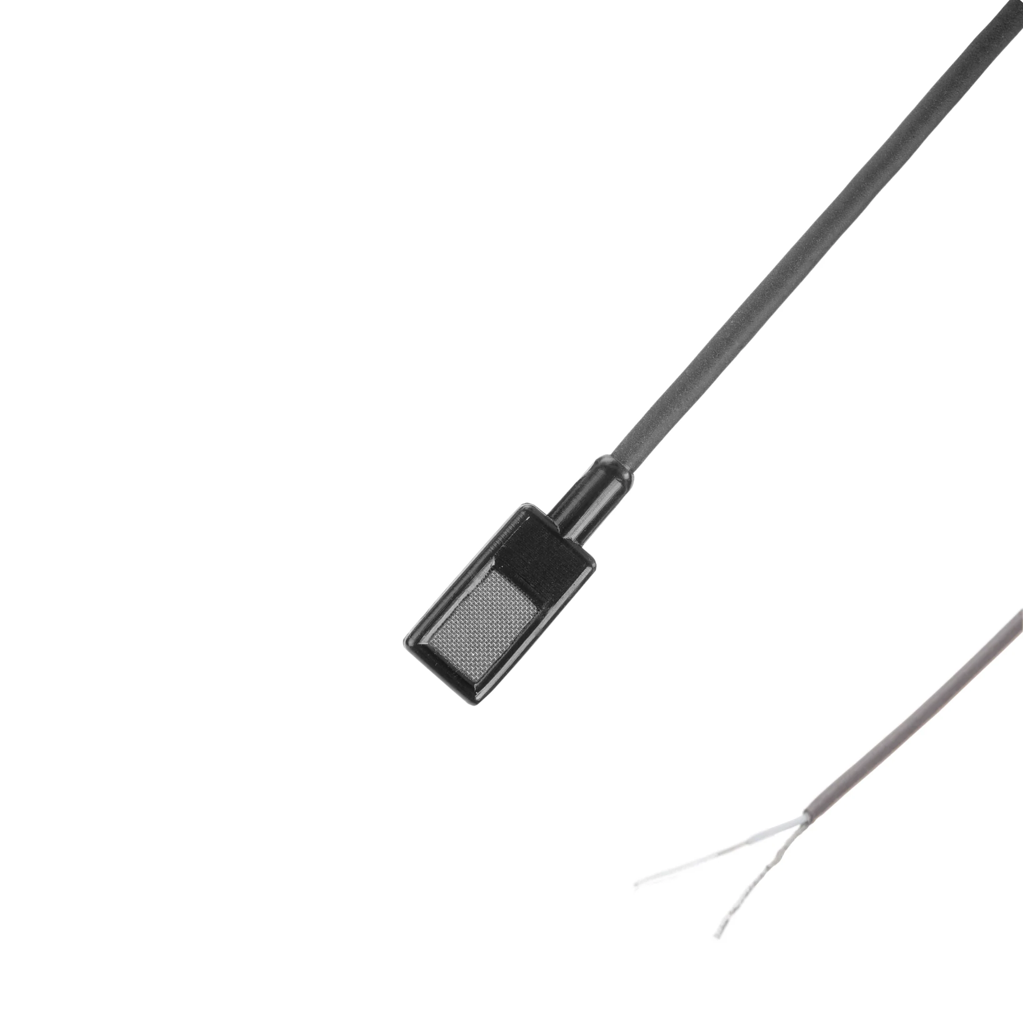 Countryman EMW (square) microphone to pig tails, black, peaked HF response