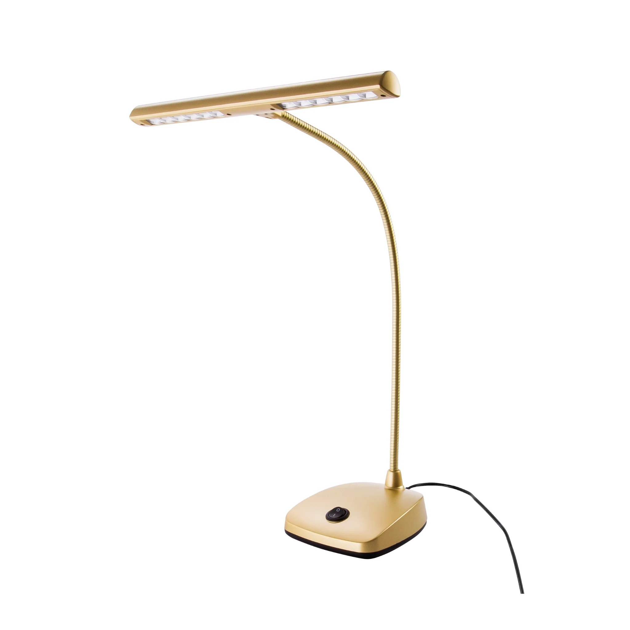 K&M 12297 LED piano lamp UK, gold-coloured
