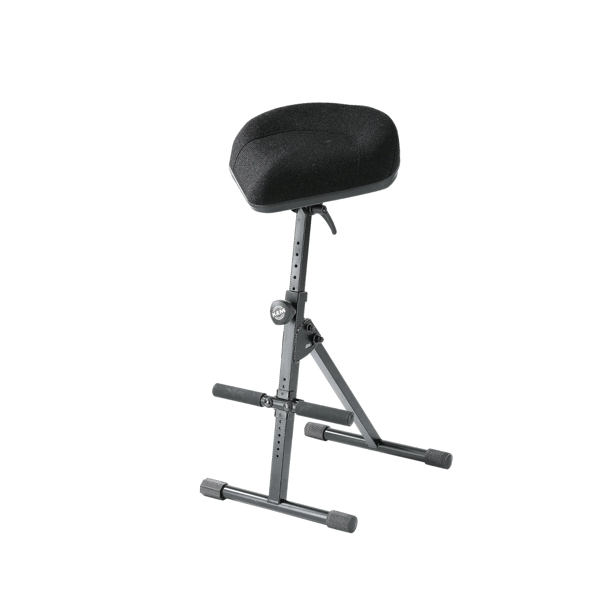K&M 14046 pneumatic stool, black fabric