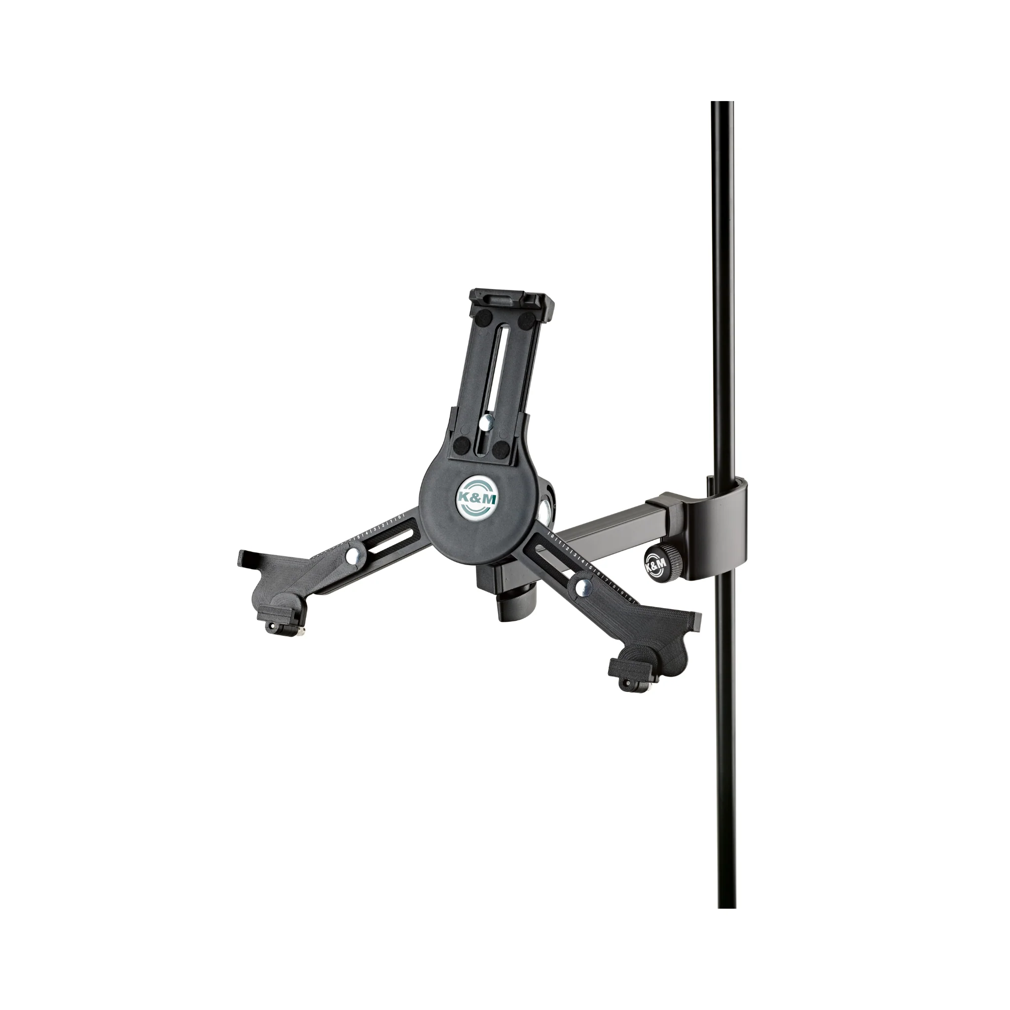 K&M 19791 tablet PC holder with clamping prism, black - Image 2