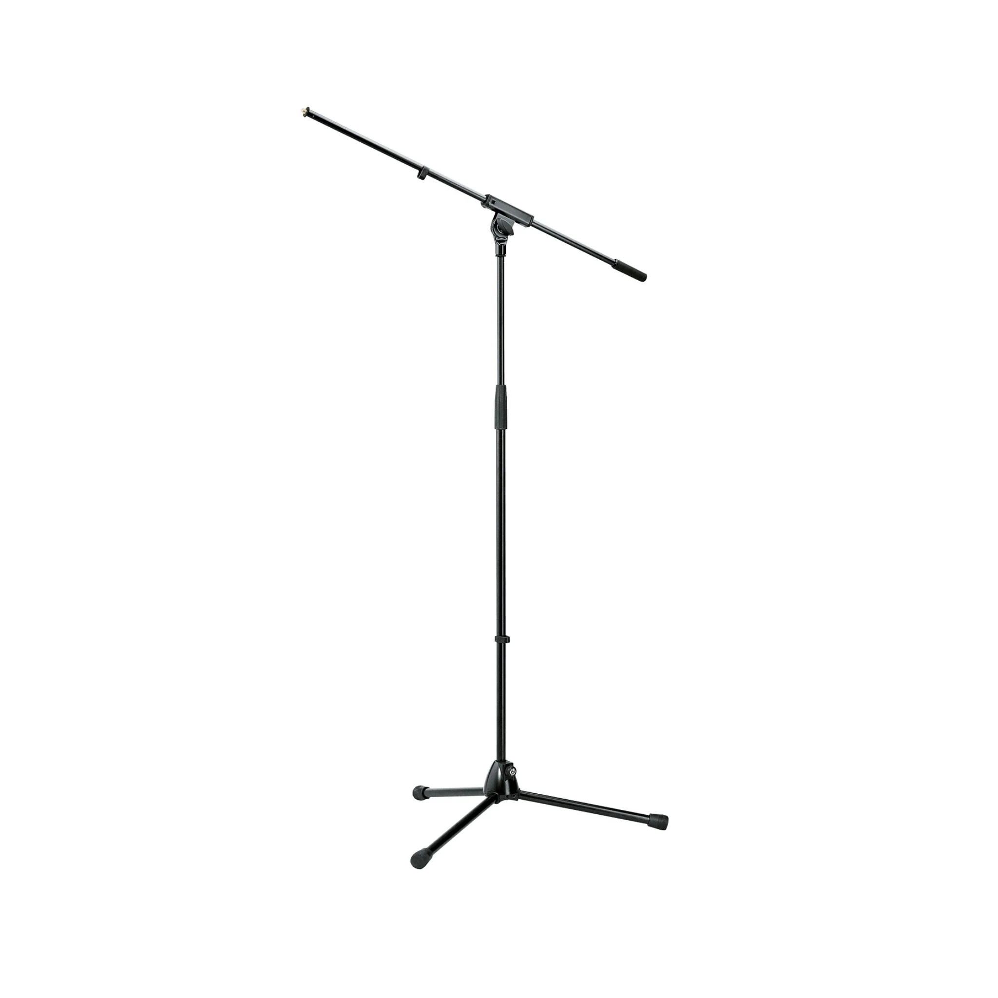K&M 210/6 adjustable microphone stand with boom arm, maximum height 1630mm, black - Image 2