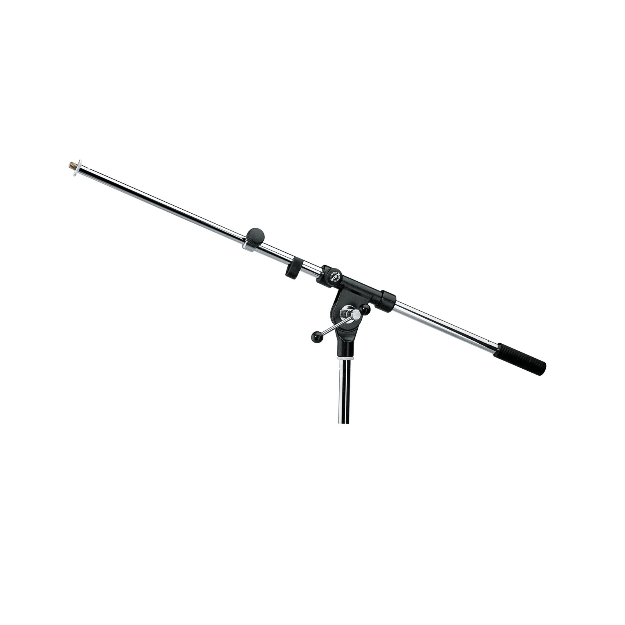 K&M 211/1 2-piece boom arm with t-bar, chrome - Image 2