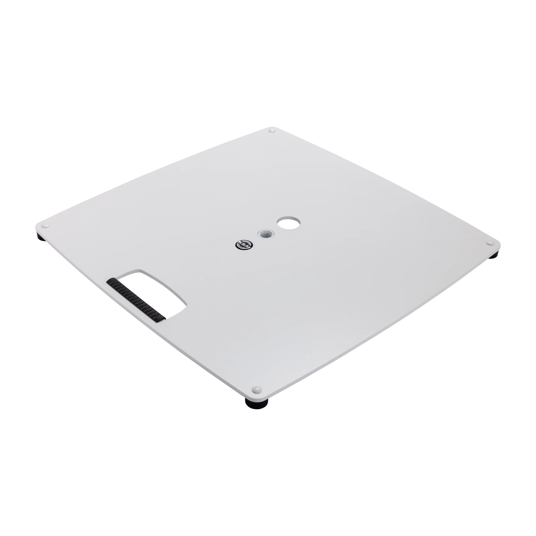 K&M 26715 base plate for distance rods, 550 x 550 mm, pure white