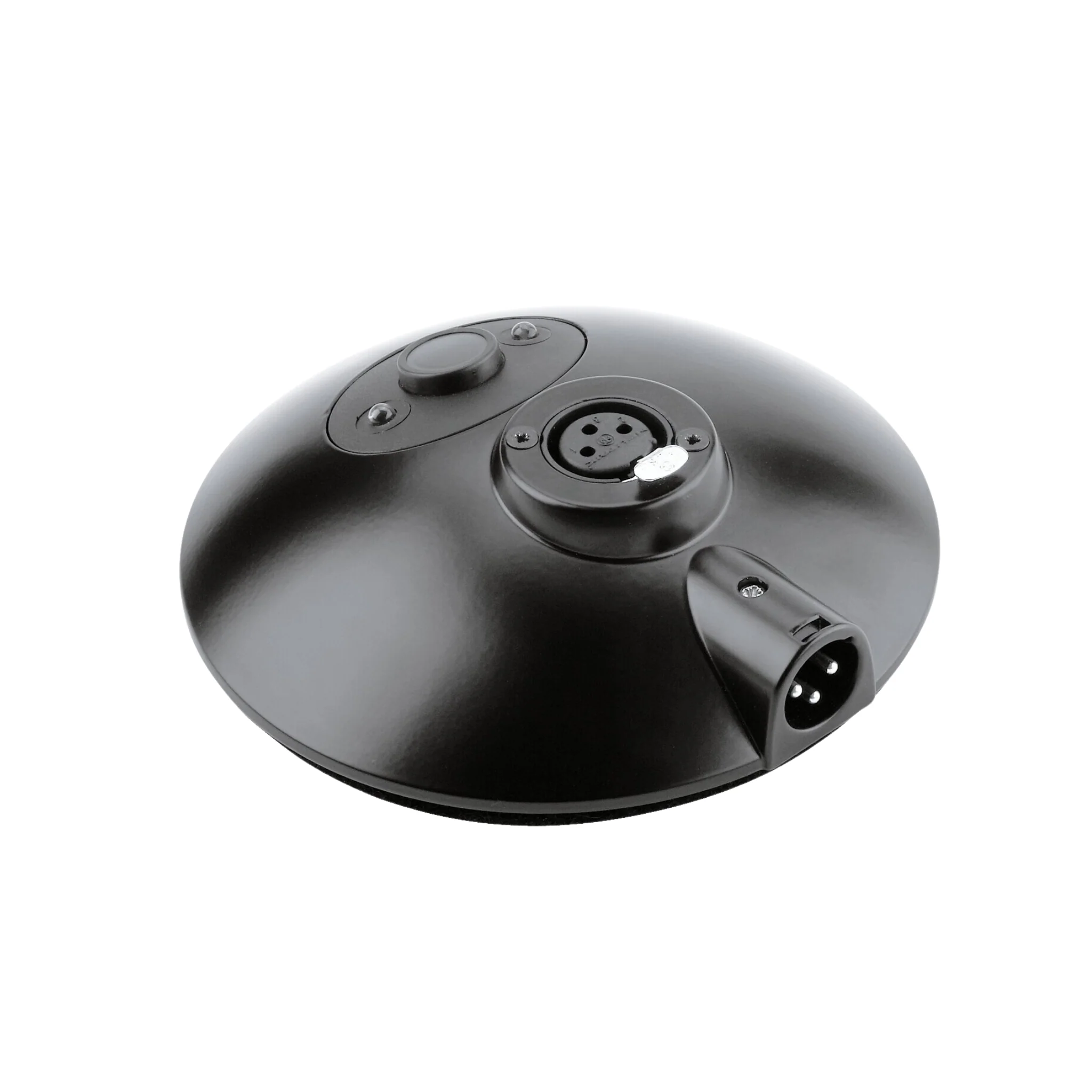 K&M 29377 desktop microphone station with push-to-talk black button, black - Image 2