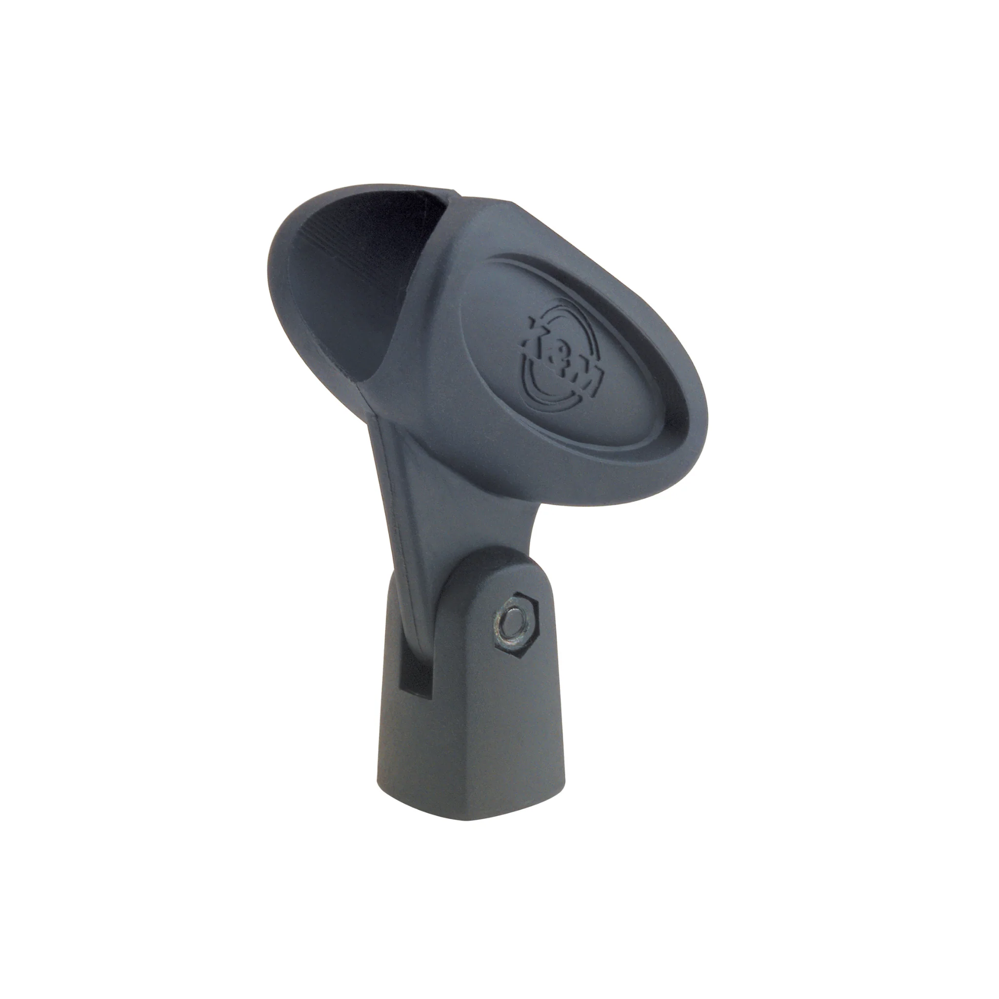 K&M 85060 rubber microphone clip, 3/8in & 5/8in; for large diameter microphones (34mm-40mm) - Image 2