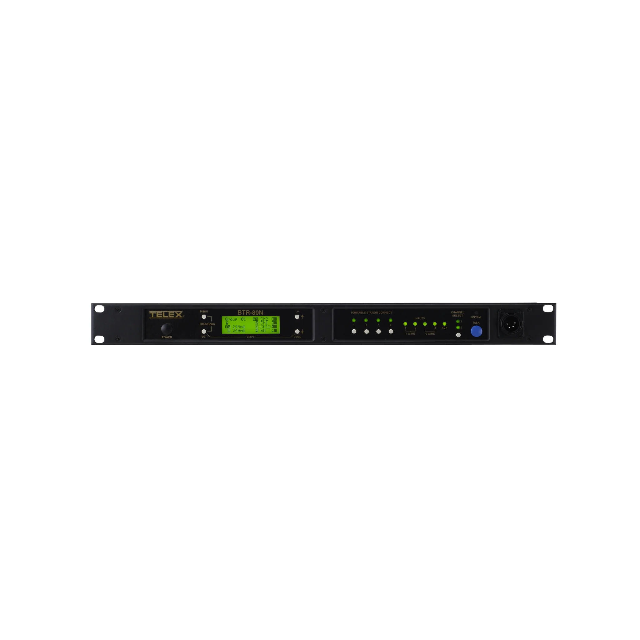 RTS Radiocom narrow-band wireless UHF base station, two channel (frequency band B4)