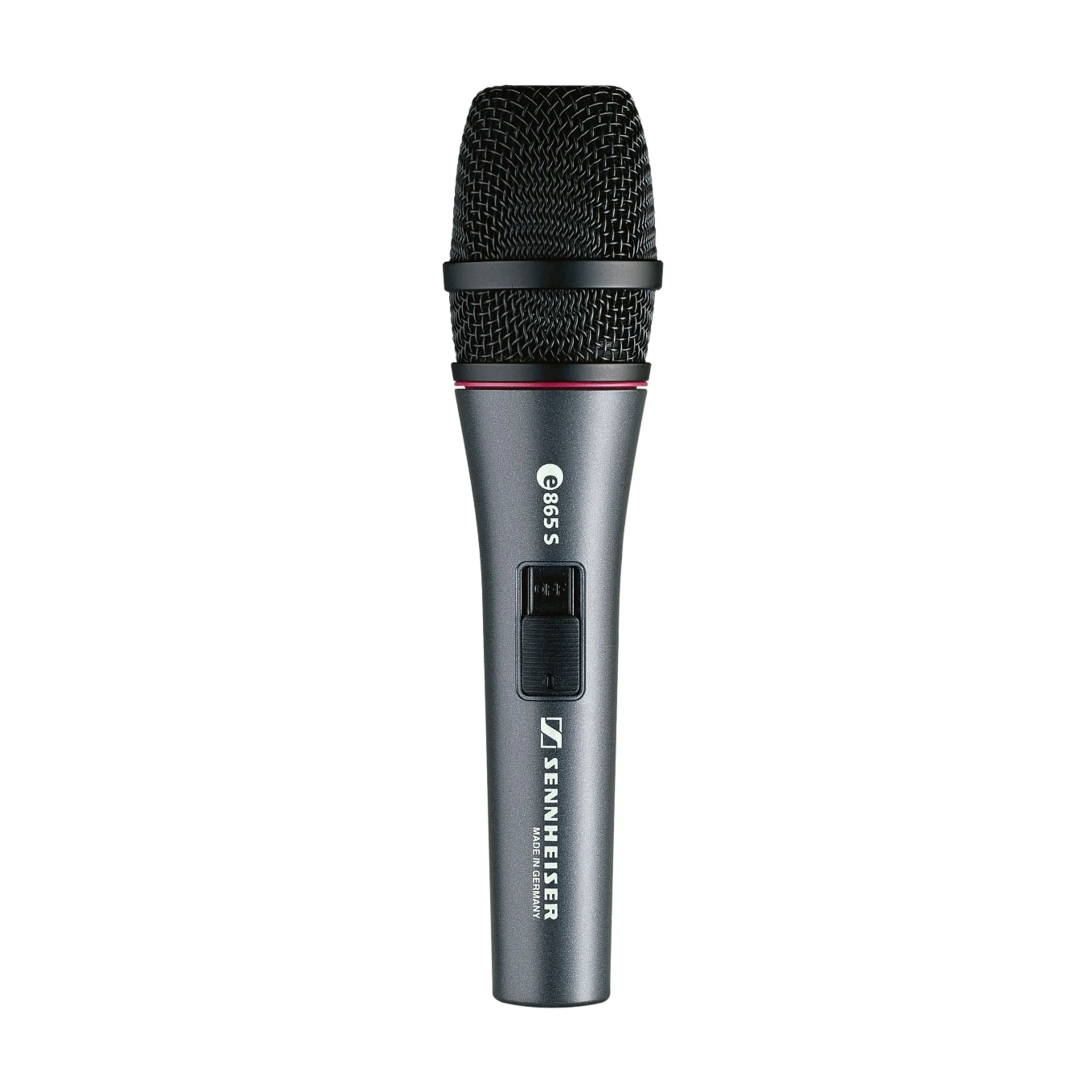 Sennheiser E 865-S Vocal microphone, condenser, supercardioid, I/O switch, 3-pin XLR-M, anthracite