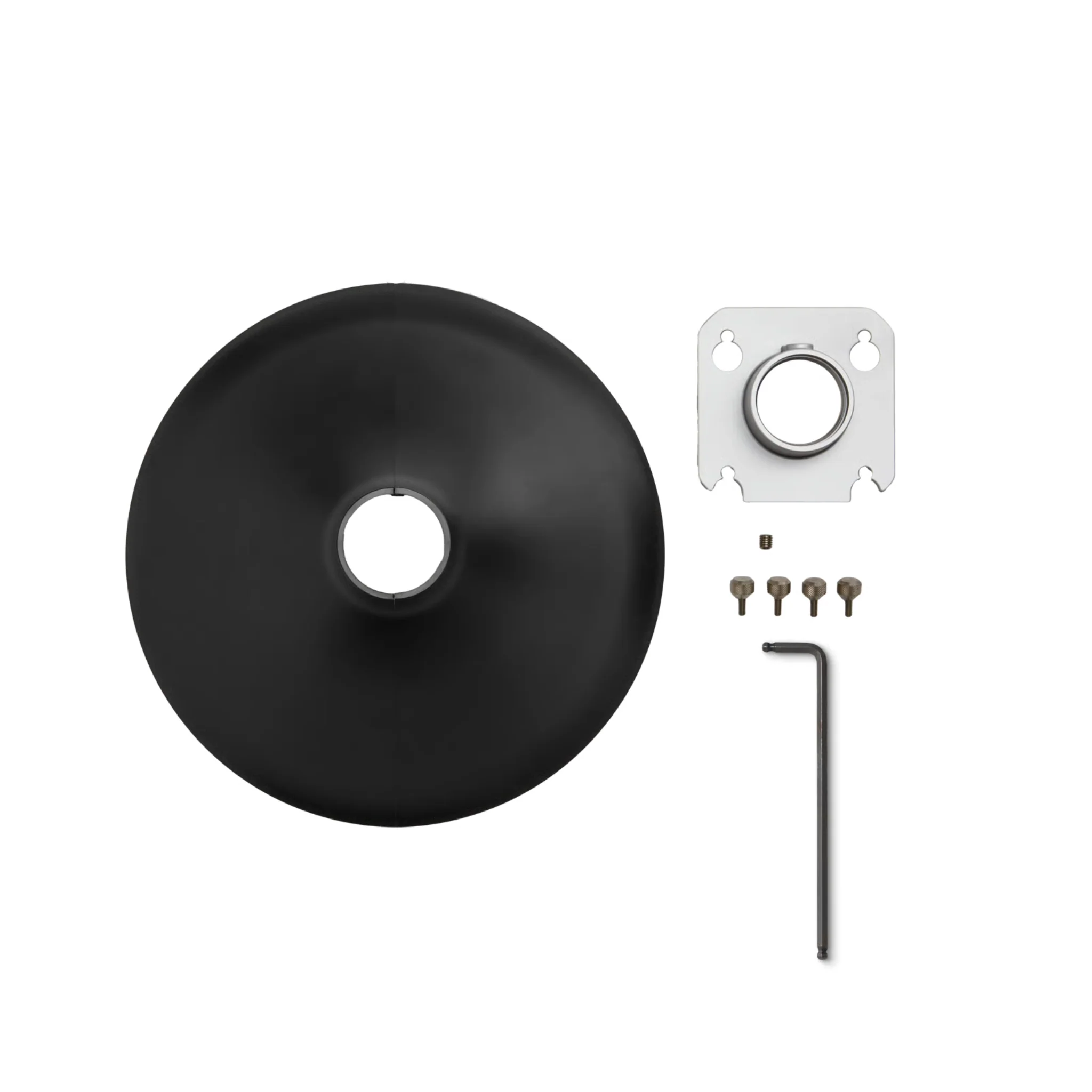Shure 1.5" Pole Mount Kit, MXA901 Round, Blk