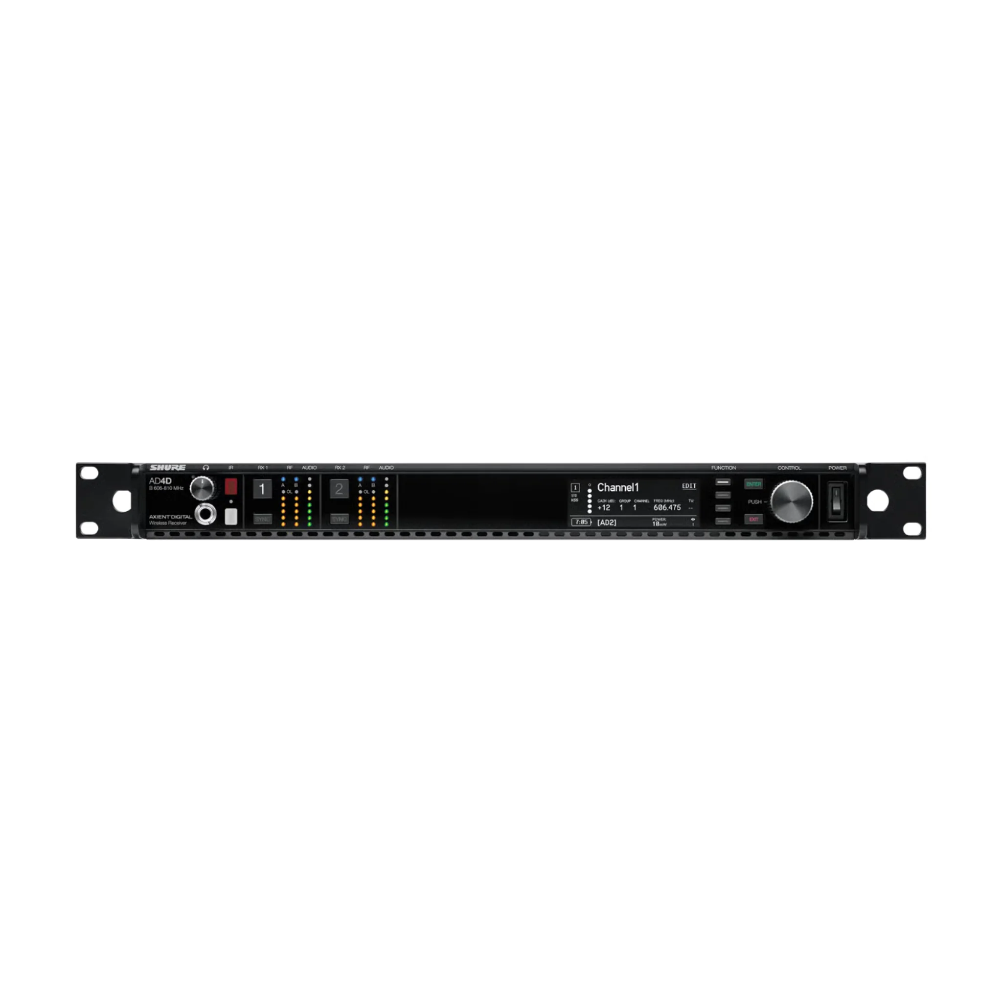 Shure Axient Digital two channel receiver. UK power supply (606-810 MHz)