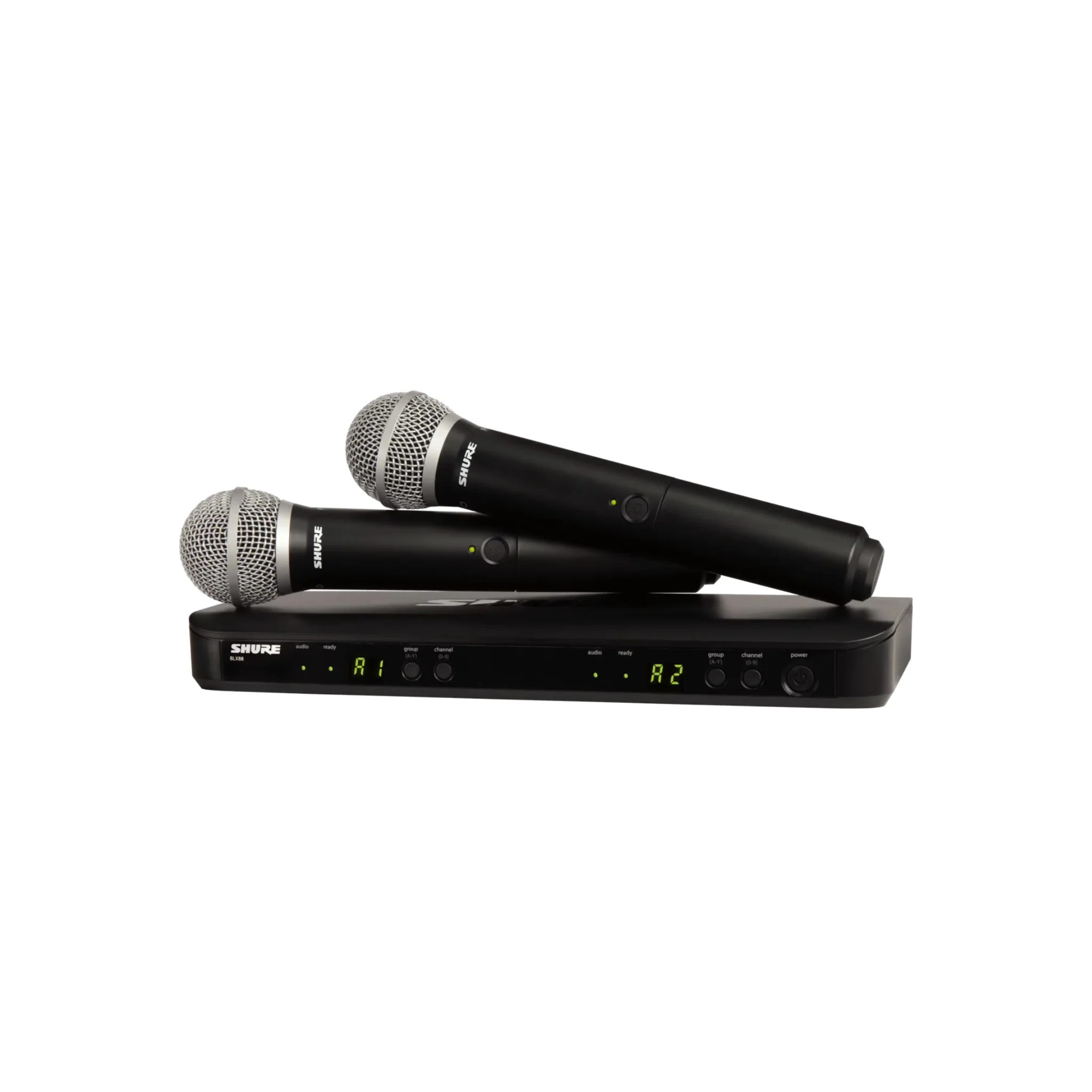 Shure dual vocal system with PG58 handheld transmitter (Ch38-40)