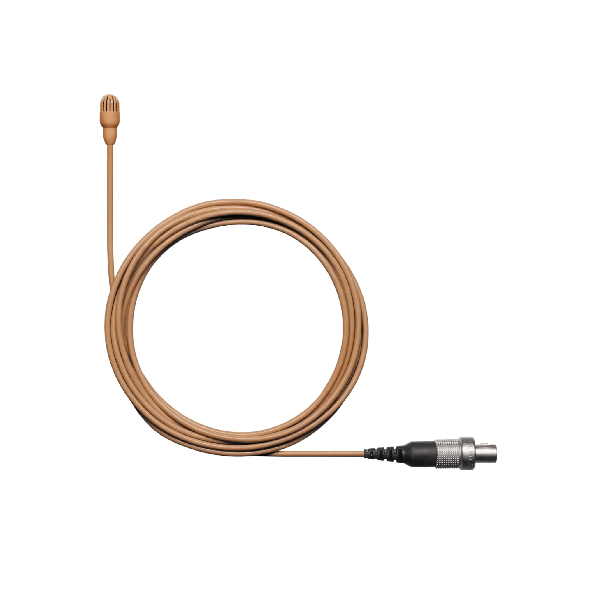 Shure Omnidirectional Condenser Microphone  (Low-sens) with 1.6mm cable & LEMO connector (Cocoa)