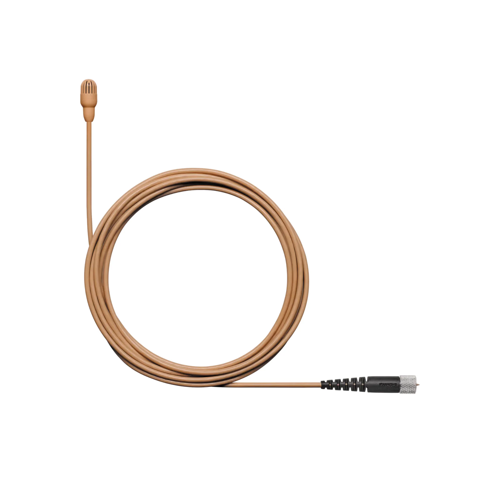 Shure Omnidirectional Condenser Microphone  (Low-sens) with 1.6mm cable & MDOT connector (Cocoa)