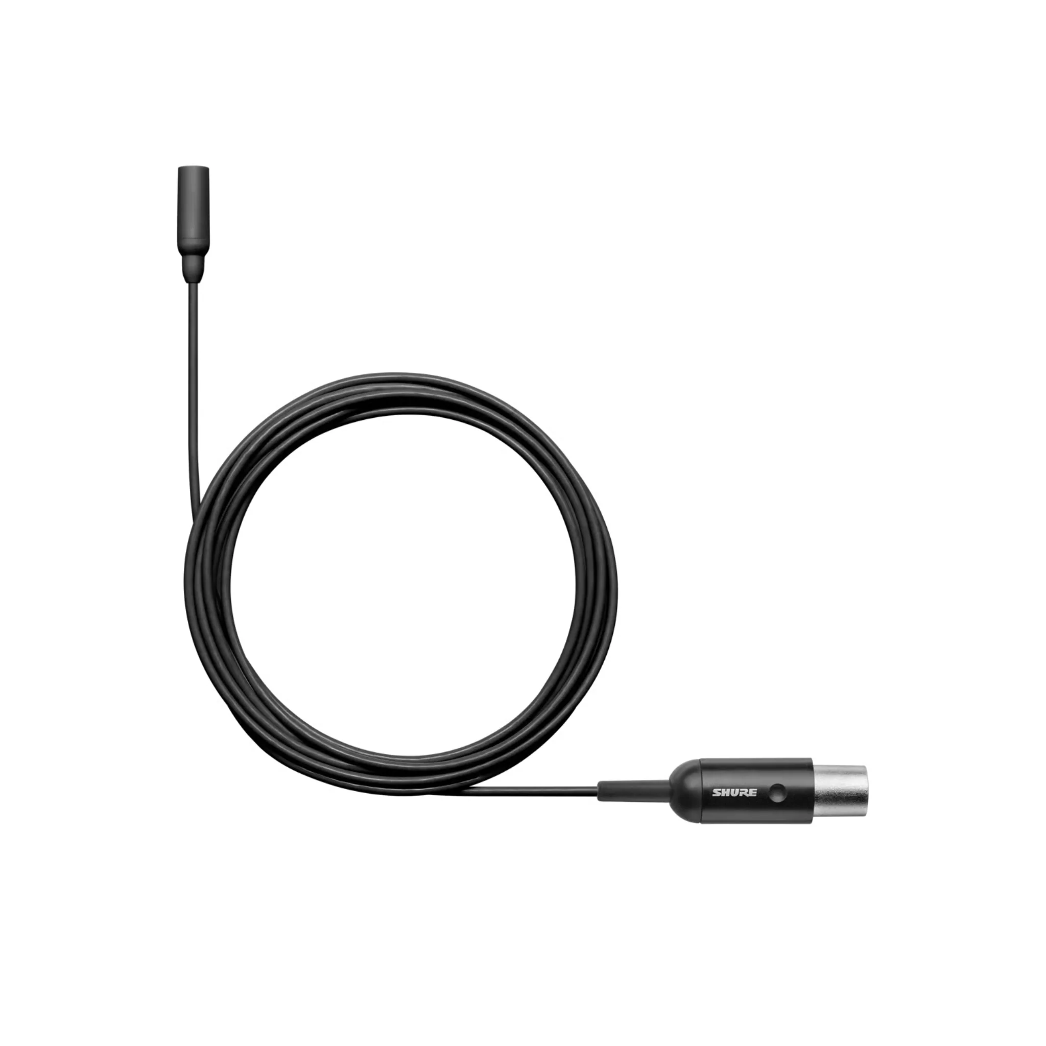 Shure Omnidirectional Condenser Microphone (Low-sens) with 1.6mm cable & MTQG connector (Black)