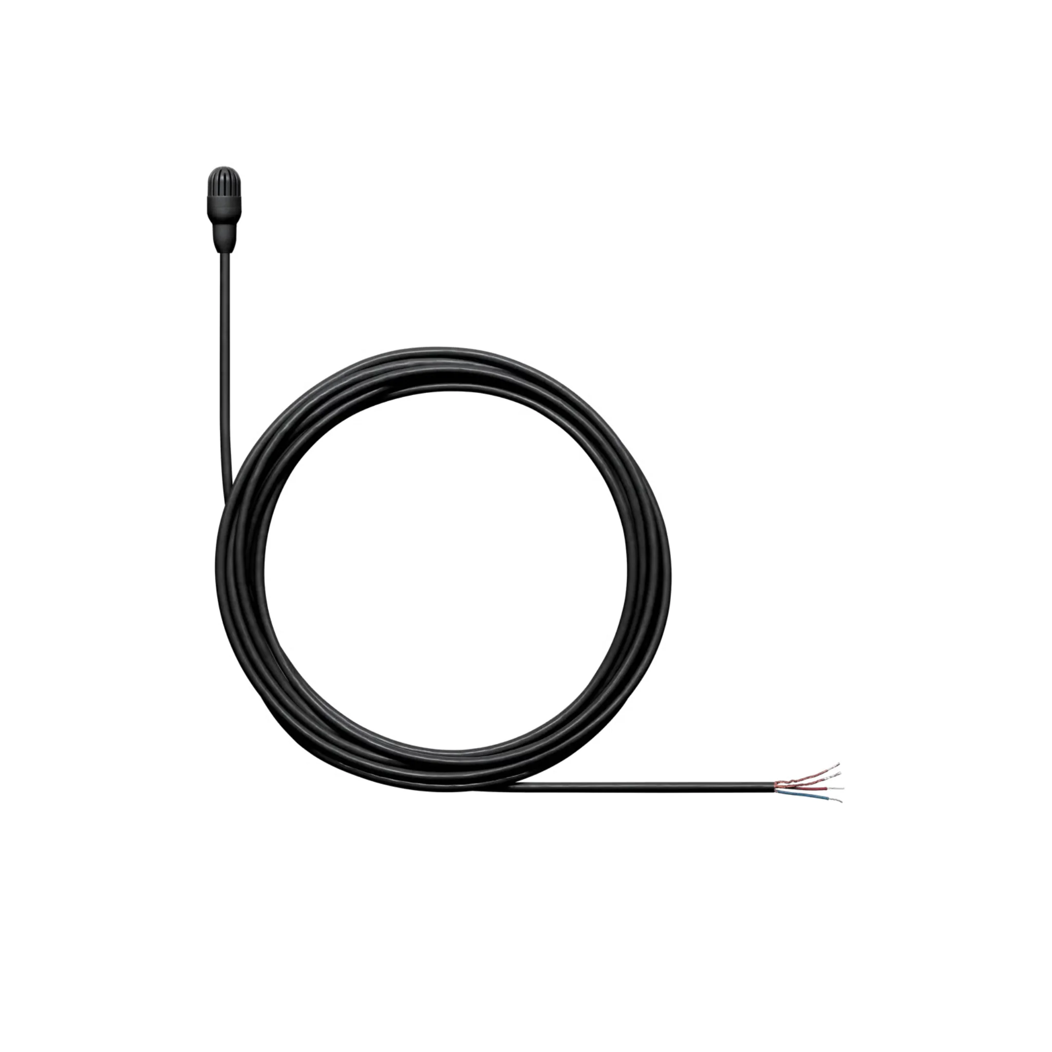 Shure Omnidirectional Condenser Microphone  (Low-sens) with 1.6mm cable without connector (Black)