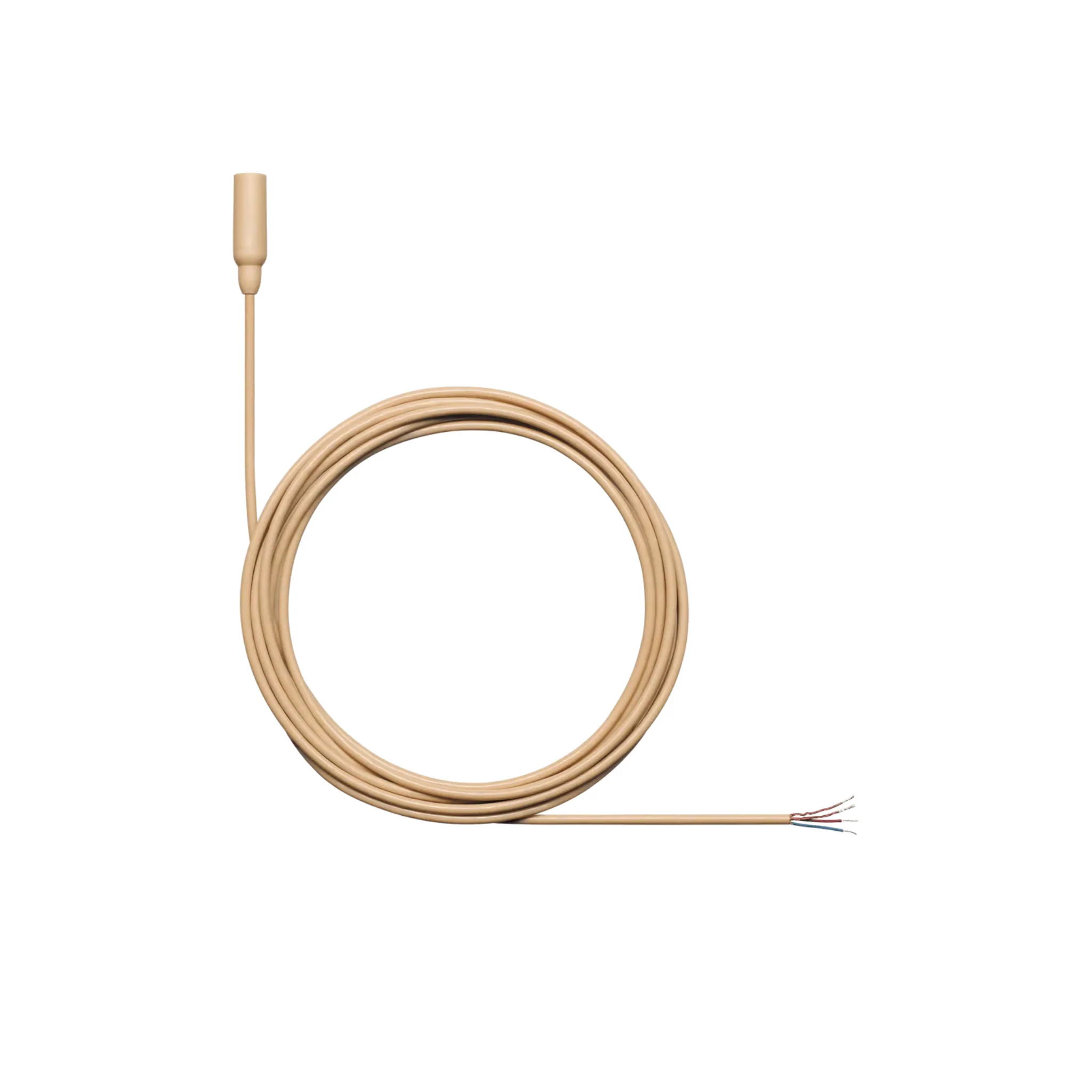 Shure Omnidirectional Condenser Microphone (Low-sens) with 1.6mm cable without connector (Tan)