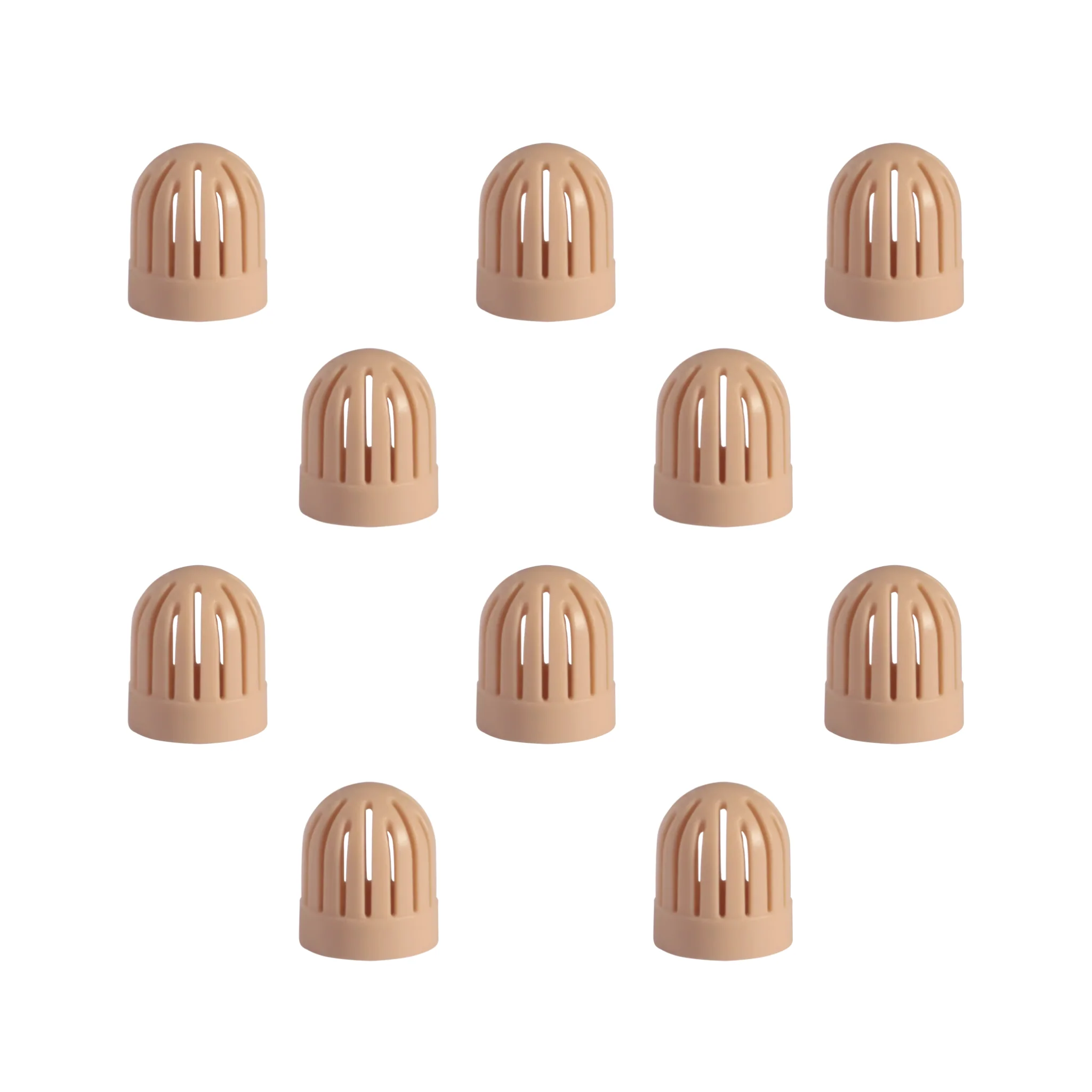 Shure TwinPlex Flat Cap for TL40 Lavalier Series, 10 pieces (Tan)