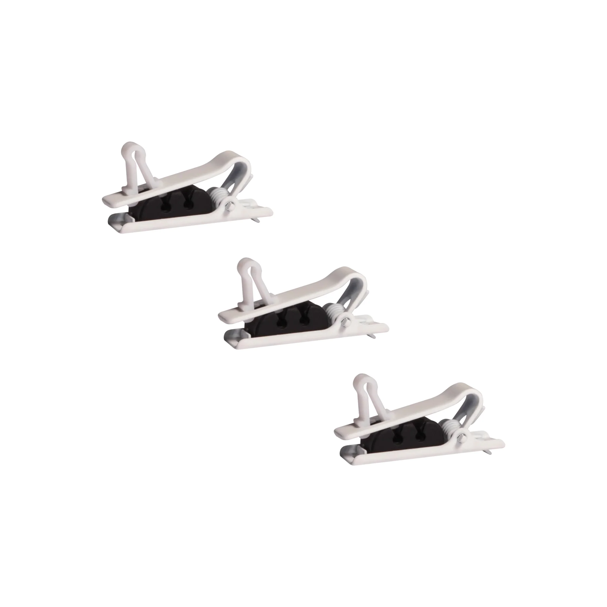 Shure TwinPlex Single Tie Clip, 3 pieces (White)